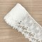 VL 6631 White Wide Venice Lace Trim Flower and leaves , 4” (102 mm) x 2 yards. perfect for DIY crafting, sewing